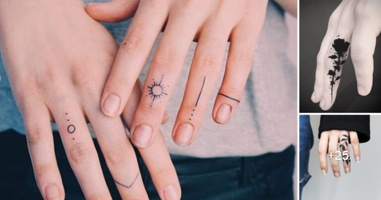 Lee más sobre el artículo Imágenes de Pequeños Tatuajes en los Dedos