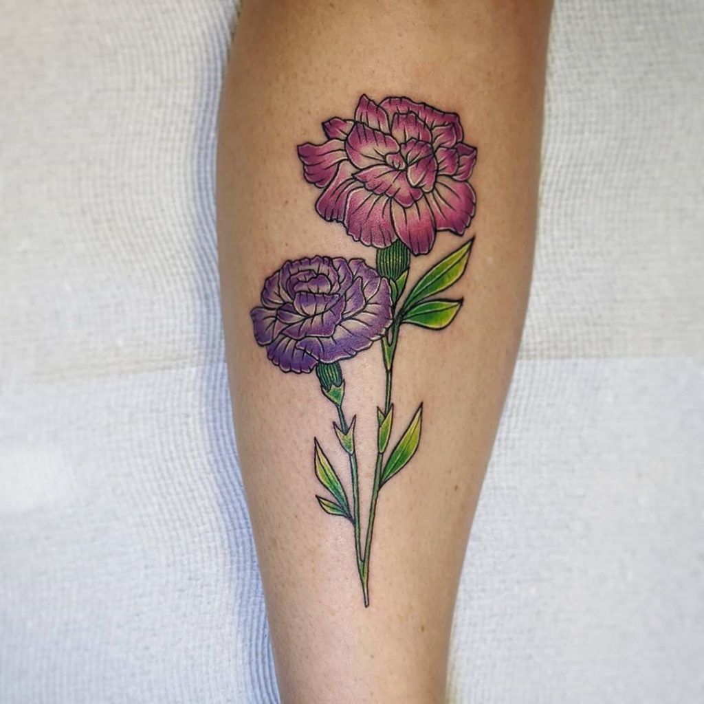 25 tatuajes de clavel 13 Mas de 25 Diseños de Tatuajes de la Flor Clavel